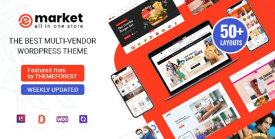 Emarket | Multi Vendor MarketPlace WordPress Tema