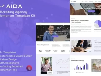 AIDA – Marketing Agency Elementor Template Kit