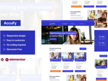 Accufy – Accounting Consultant Service Elementor Template Kit