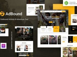 AdBound – Outbound Activity & Adventure Tour Elementor Template Kit