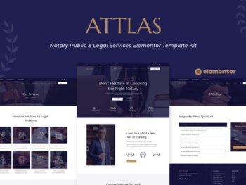 Attlas – Notary Public & Legal Services Elementor Template Kit