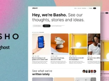 Basho Multipurpose Ghost Blog Theme