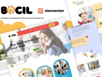 Bocil – Children Kindergarten Elementor Template Kit