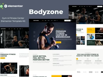 Bodyzone – Gym and Fitness Center Elementor Template Kit