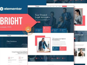 Bright – Lawyer and Firm Elementor Template Kit