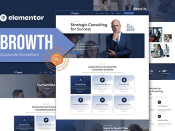 Browth – Corporate Consultant Elementor Template Kit
