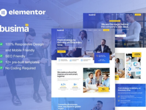 Busima – Business Consultant Elementor Template Kit