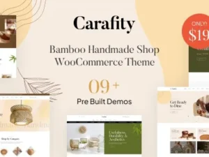 Carafity Bambu Loja Artesanal WooCommerce Tema