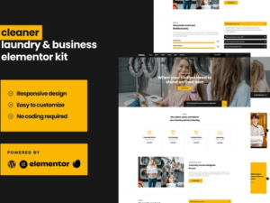 Cleaner – Laundry Business Elementor Template Kit