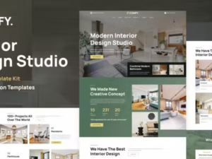 Comfy – Interior Design Studio & Architecture WordPress Elementor Template Kit