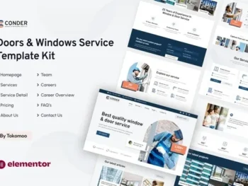 Conder – Doors & Windows Service Elementor Template Kit