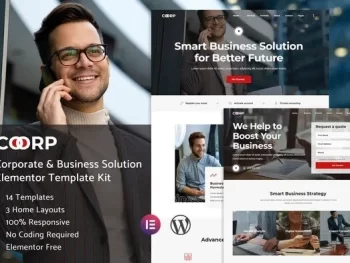 Coorp – Multi-purpose Business Solutions Elementor Template Kit