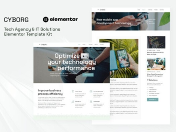 Cyborg – Tech Agency & IT Solutions Elementor Template Kit