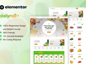 DailyMart – Grocery Store Elementor Template Kit