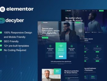 Decyber – Cyber Security Services Elementor Template Kit