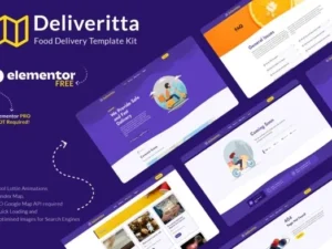 Deliveritta – Food Delivery Elementor Template Kit