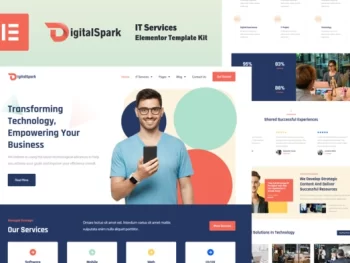 DigitalSpark – IT Services Elementor Template Kit