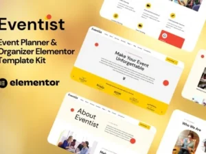 Eventist – Event Planner & Organizer Elementor Template Kit