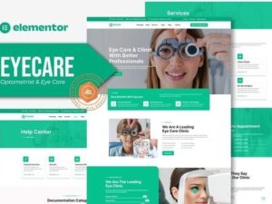 Eyecare – Optometrist & Eye Care Elementor Template Kit