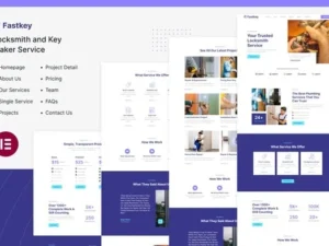 Fastkey – Locksmith and Key Maker Service Elementor Template Kit