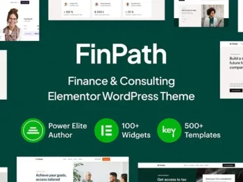 FinPath Finanças Consultoria Elementor WordPress Tema