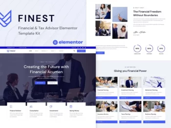 Finest – Financial & Tax Advisor Elementor Template Kit