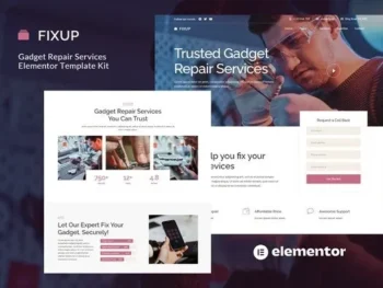 FixUp – Gadget Repair Services Elementor Template Kit