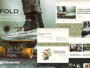 Fold – Vintage Style Blog Elementor Template Kit