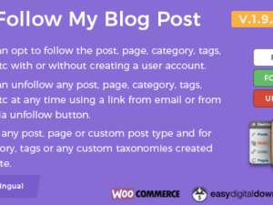 Follow My Blog Post WordPress