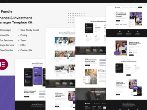 Fundle – Finance & Investment Manager Elementor Template Kit