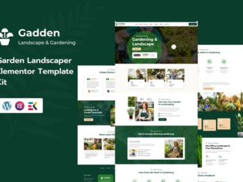 Gadden – Garden & Landscaping Elementor Template Kit
