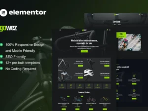 Gowez – WooCommerce Bike Shop & Bike Service Elementor Template Kit