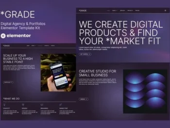 Grade – Creative Agency & Portfolios Elementor Template Kit
