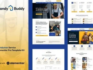 Handy Buddy – Handyman Services Elementor Pro Template Kit