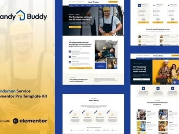 Handy Buddy – Handyman Services Elementor Pro Template Kit
