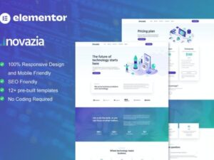 Inovazia – IT Services Elementor Pro Full Site Template Kit