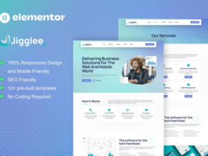 Jigglee – Tech Startup Business Elementor Template Kit