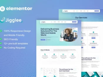 Jigglee – Tech Startup Business Elementor Template Kit