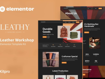 Leathy – Leather Workshop Elementor Template Kit