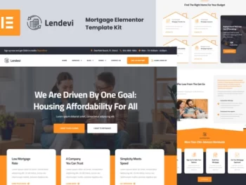 Lendevi – Mortgage Elementor Template Kit