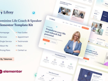 Lifesy – Feminine Life Coach & Speaker Elementor Template Kit