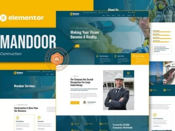 Mandoor – Construction Elementor Pro Template Kit