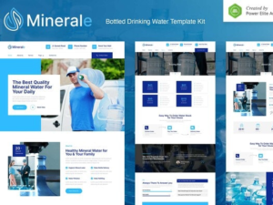 Minerale – Bottled Drinking Water Elementor Template Kit