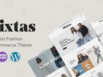 Mixtas Minimalista Moda WooCommerce Tema