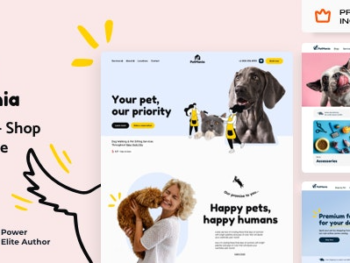 PetMania Pet Care Shop Elementor Pro Theme