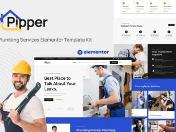 Pipper – Plumbing Services Elementor Template Kit