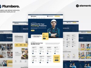 Plumbero – Plumber & Repair Services Elementor Template Kit