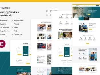 Plumble – Plumbing Services Elementor Template Kit