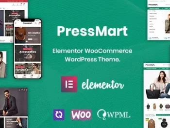 PressMart Elementor moderno WooCommerce WordPress Tema