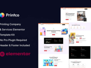 Printco – Printing Company & Services Elementor Template Kit